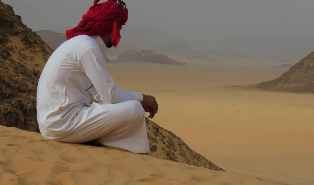 Udsigten over Wadi Rum ørkenen er enestående. Foto Kirsten Gynther Holm