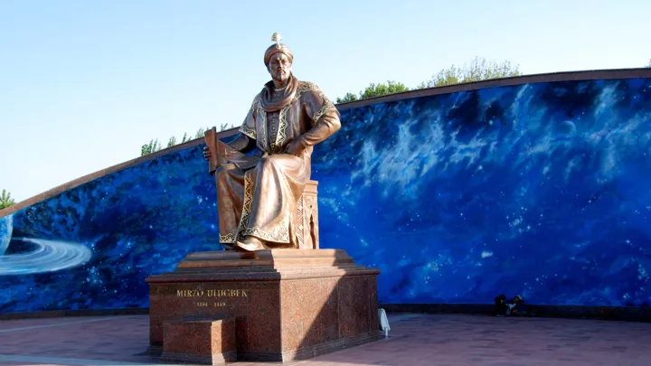 Ulugh Beg var en stor uzbekisk astronom i middelalderen med observatorium i Samarkand. Foto Flemming Lauritzen