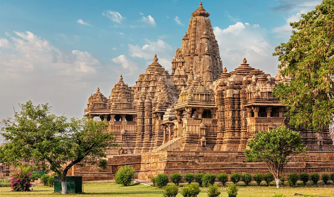 Kandariya Mahadev templet i Khajuraho er på UNESCOs verdensarvsliste. Foto Viktors Farmor