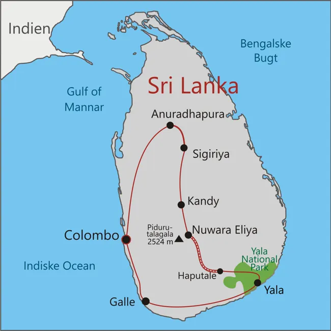 Sri Lanka rundrejse