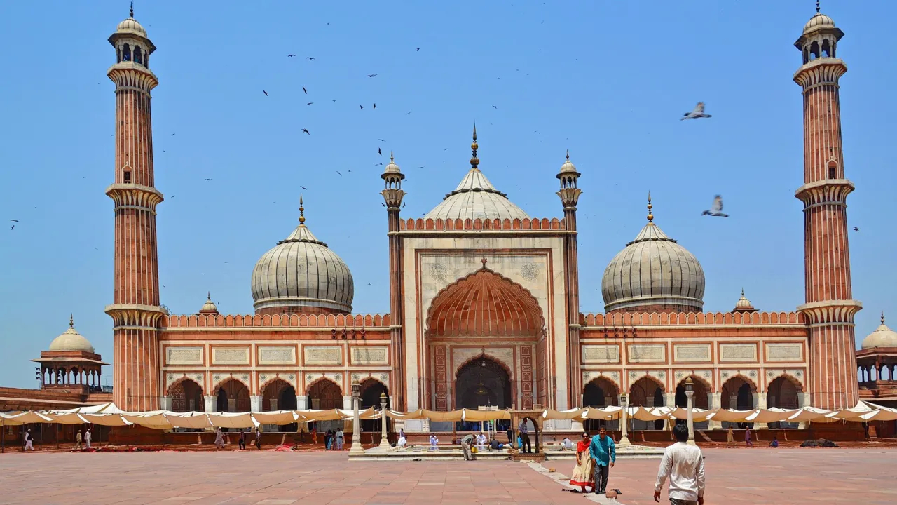Den store moske i Delhi. Foto Claus Christensen