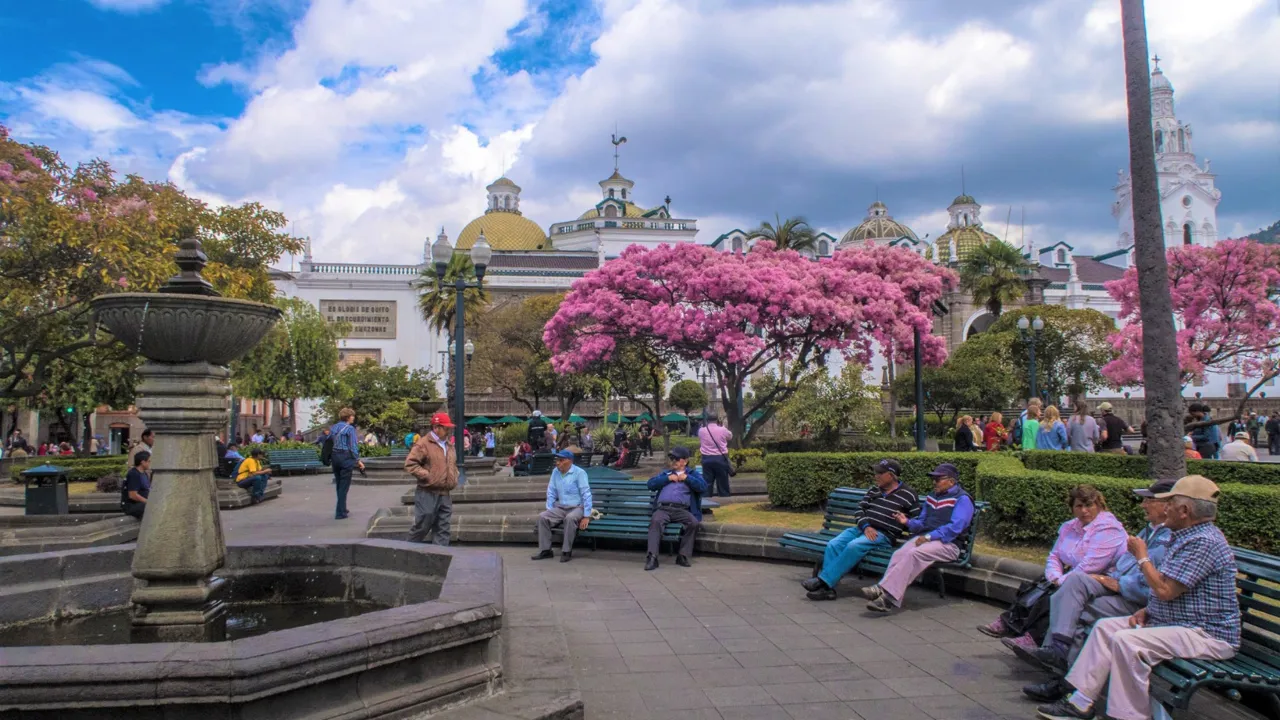 Uafhængighedspladsen i Quito. Foto Viktors Farmor