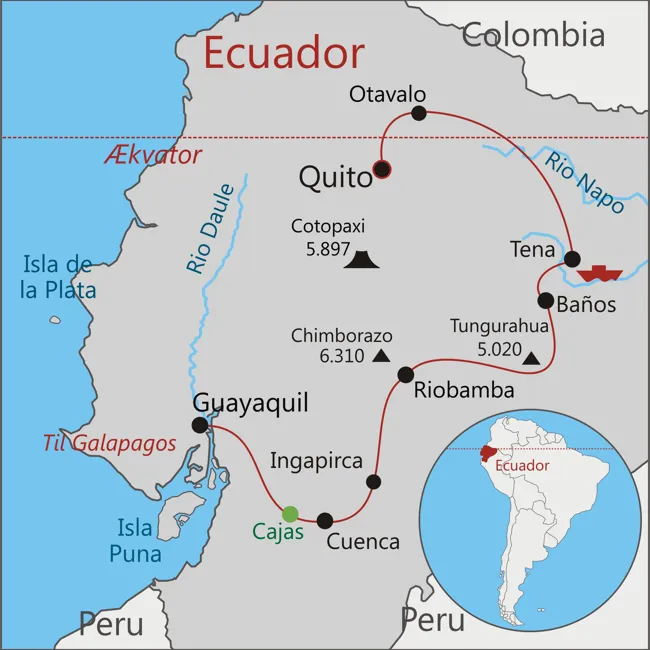 Rejsen til Ecuador - Quito - Guayaquil 