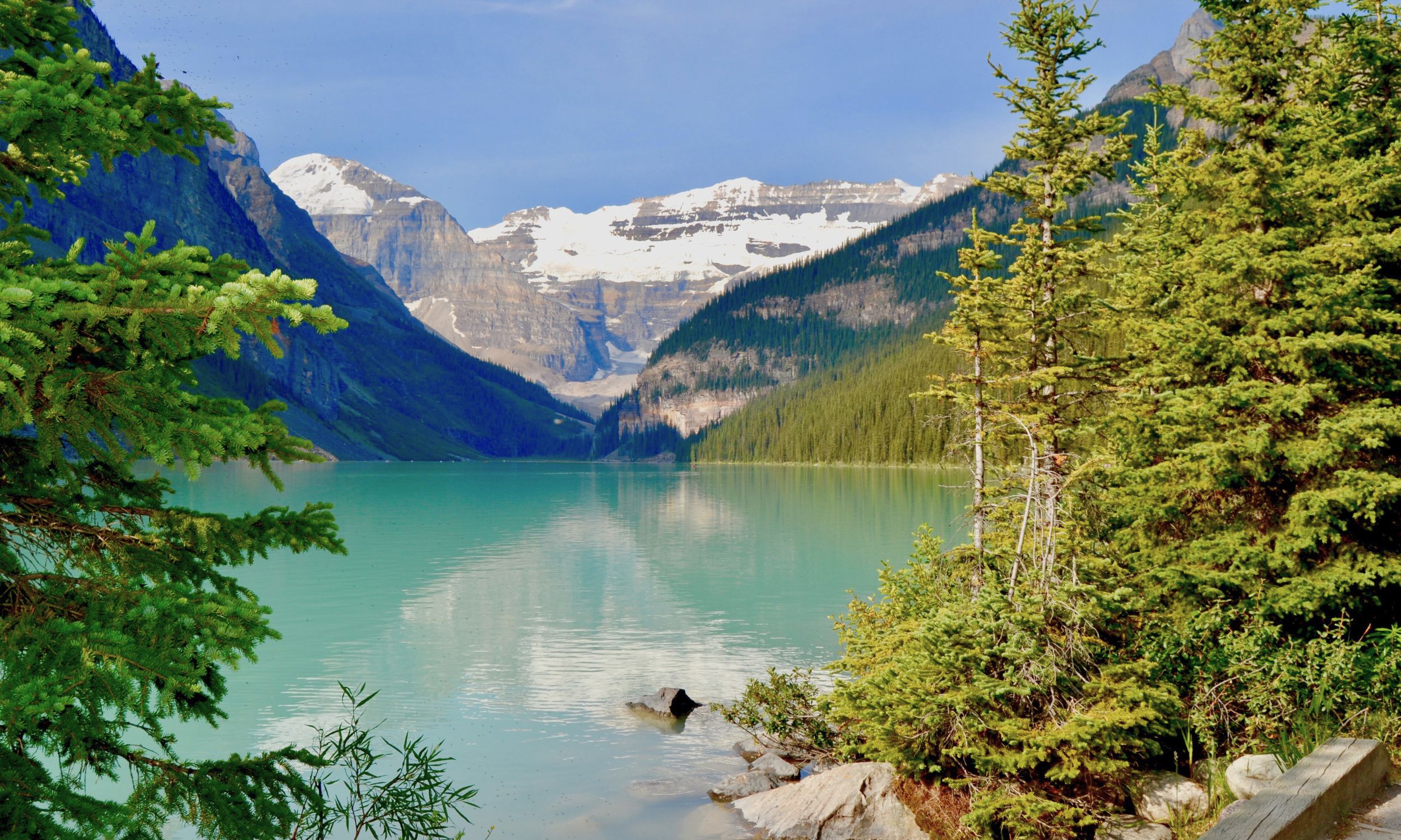 Lake Louise, et af Canadas mest fotograferede steder. Foto Viktors Farmor