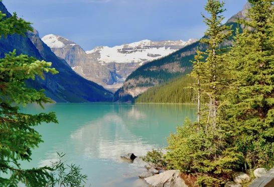Lake Louise, et af Canadas mest fotograferede steder. Foto Viktors Farmor