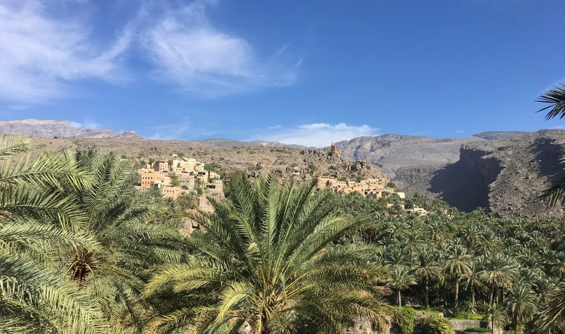 Wadi Muaydin har stejle klipper og en forladt bjerglandsby. Foto Lone Vestergaard Andersen