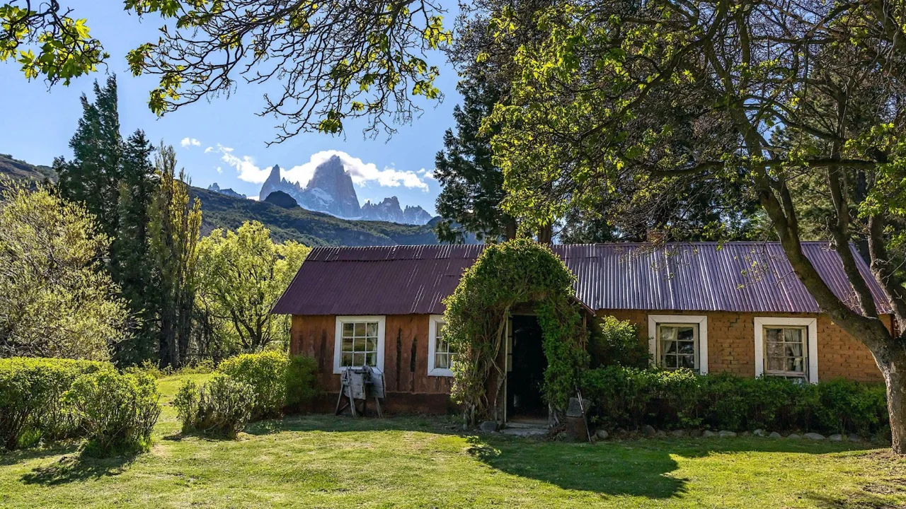 Andreas Madsens hus i El Chaltén. Foto Thorbjørn Ponsaing