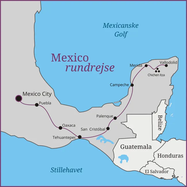 Mexico  Chichen Itza Palengue Uxmal Merida Vallodolid