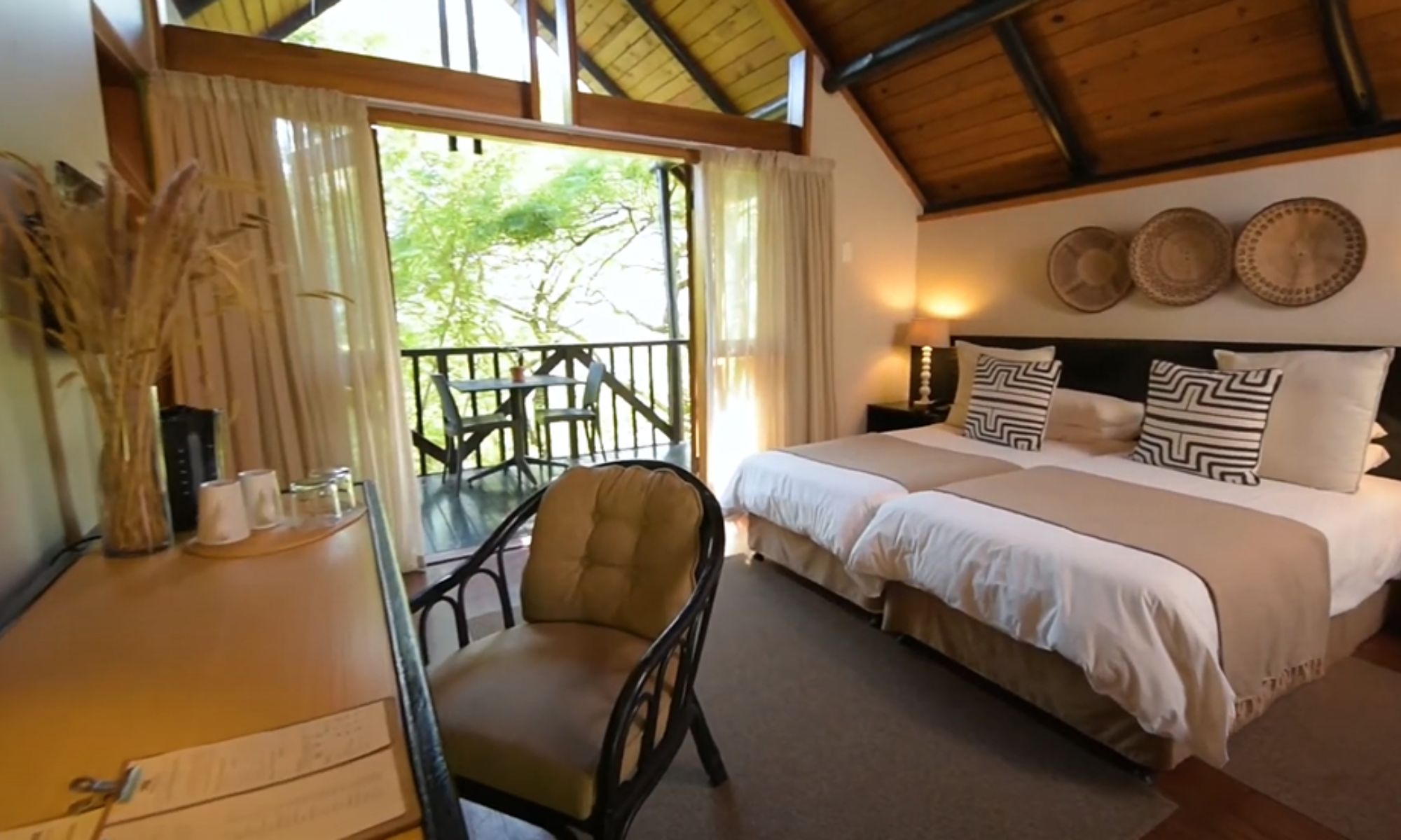 Vi bor i en camp ved Mantenga Lodge i Eswatini. Foto Viktors Farmor