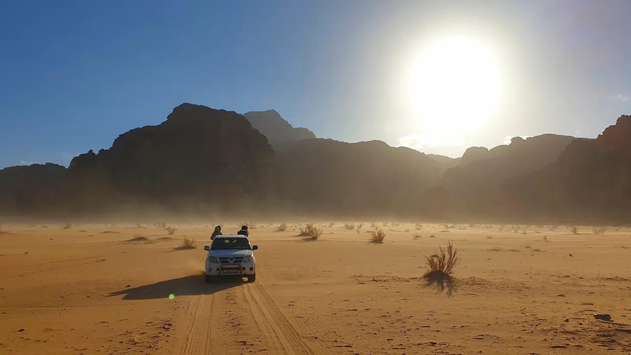 Wadi rum på tur. Foto Hanne Christensen