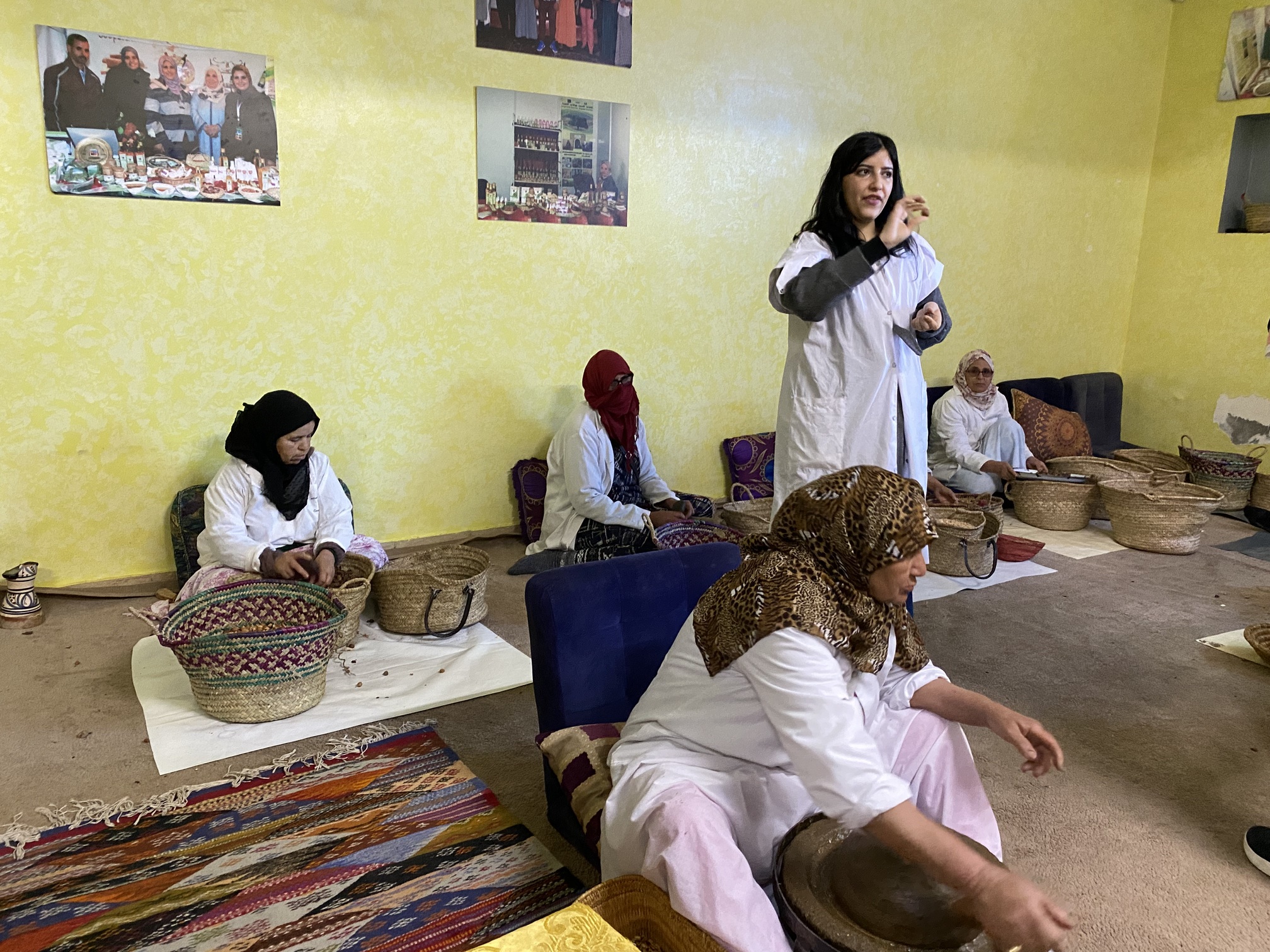 Vi besøger kvindelige kunsthåndværkere i marokko. Foto Maria Kring