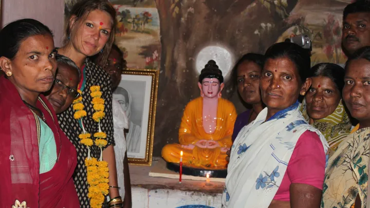Viktors Farmor rejseleder Malene Lykkebo i Indien