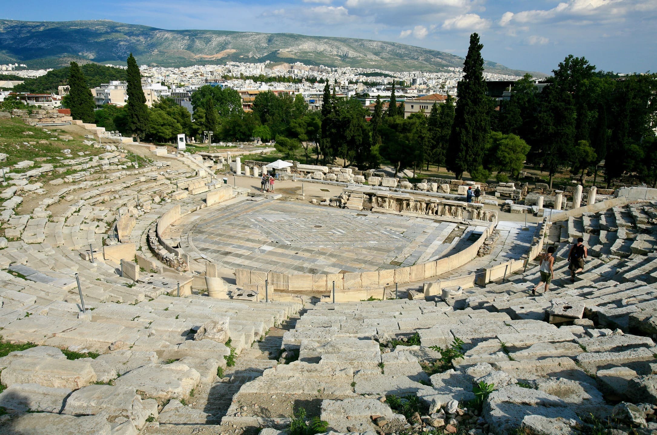Dionysos templet på sydsiden af Akropolis. Foto af Anders Stoustrup