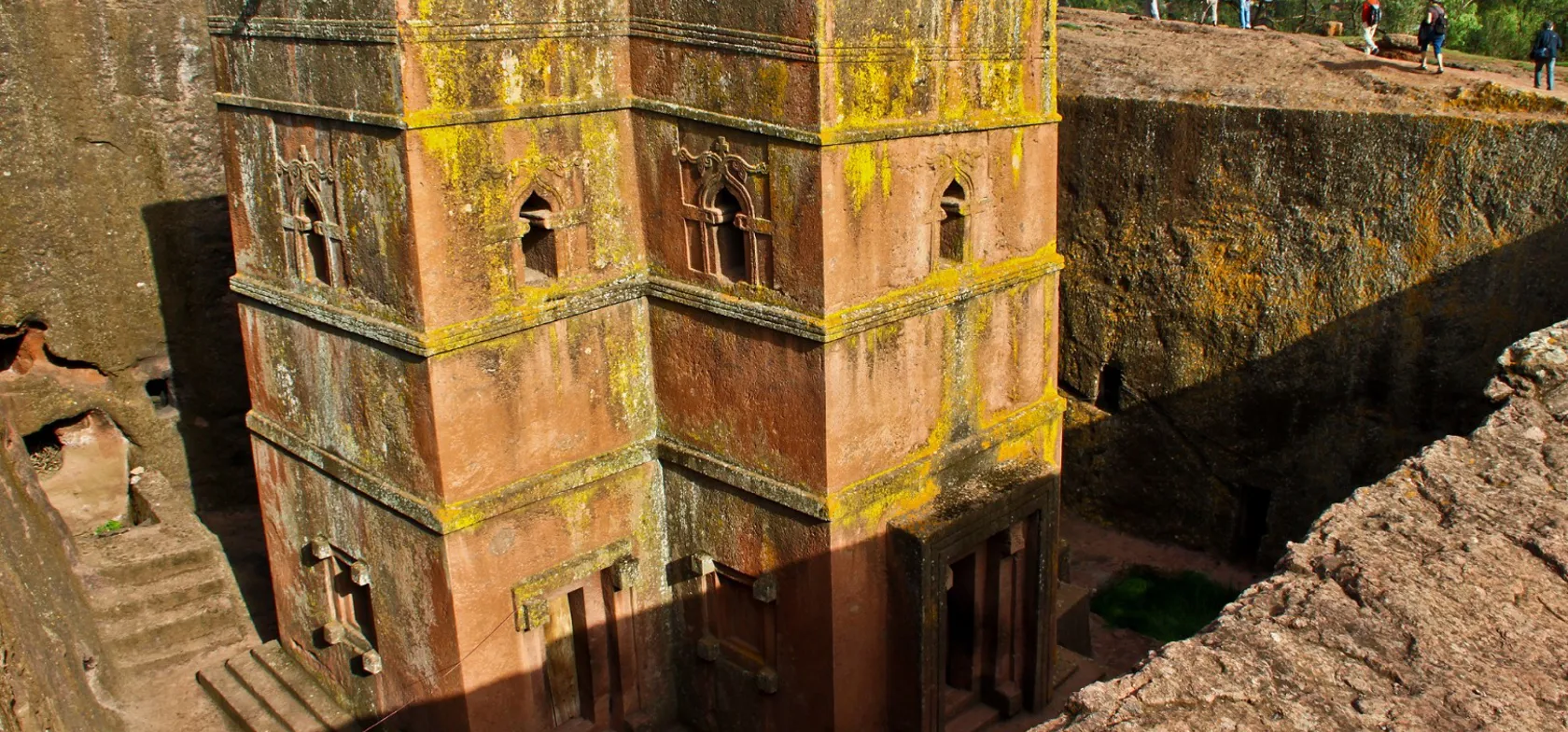 På alle rejser til Etiopien ser vi klippekirkerne i Lalibela.