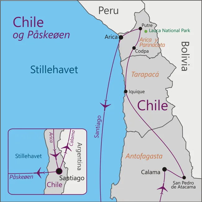 Rejse til Chile og Påskeøen