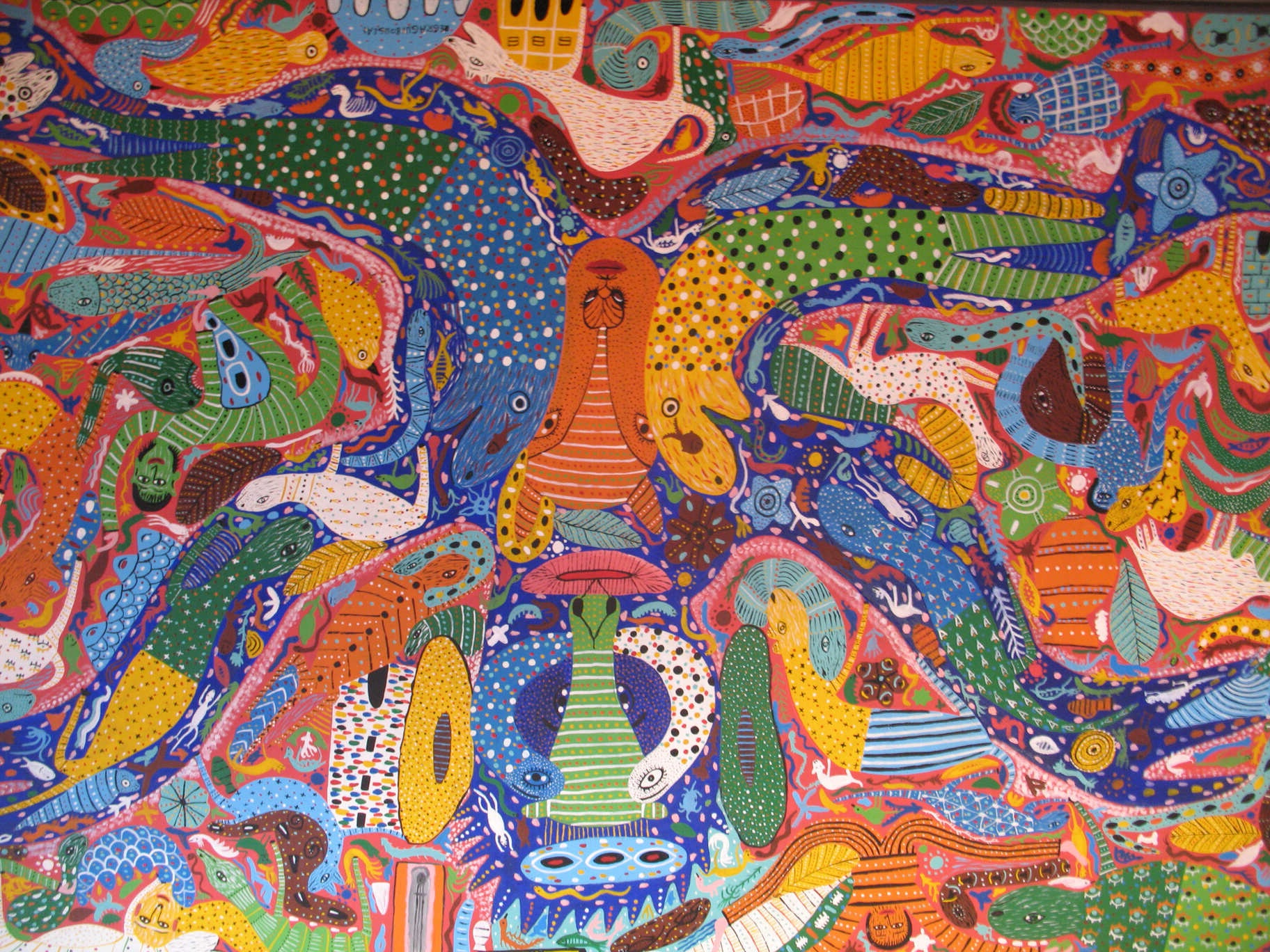 Essaouiras kunst har sit helt eget udtryk. Foto Kirsten Gynther Holm