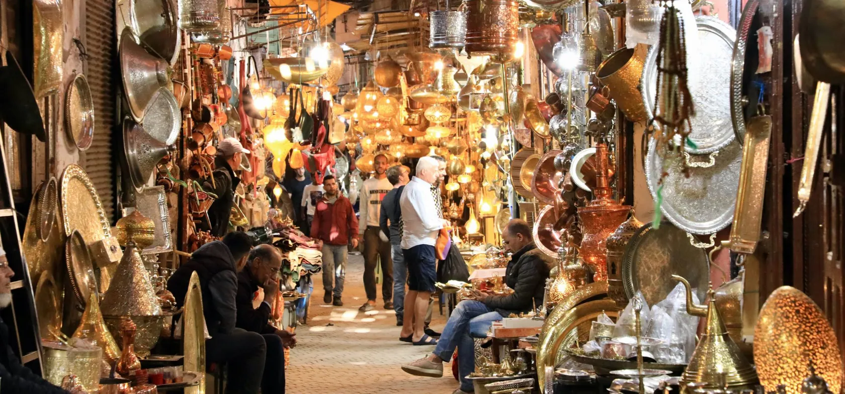 Medinaen i Marrakesh er en sand labyrint af små gyder og skjulte pladser. Foto Anders Stoustrup