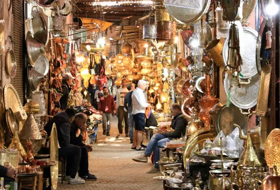 Medinaen i Marrakesh er en sand labyrint af små gyder og skjulte pladser. Foto Anders Stoustrup