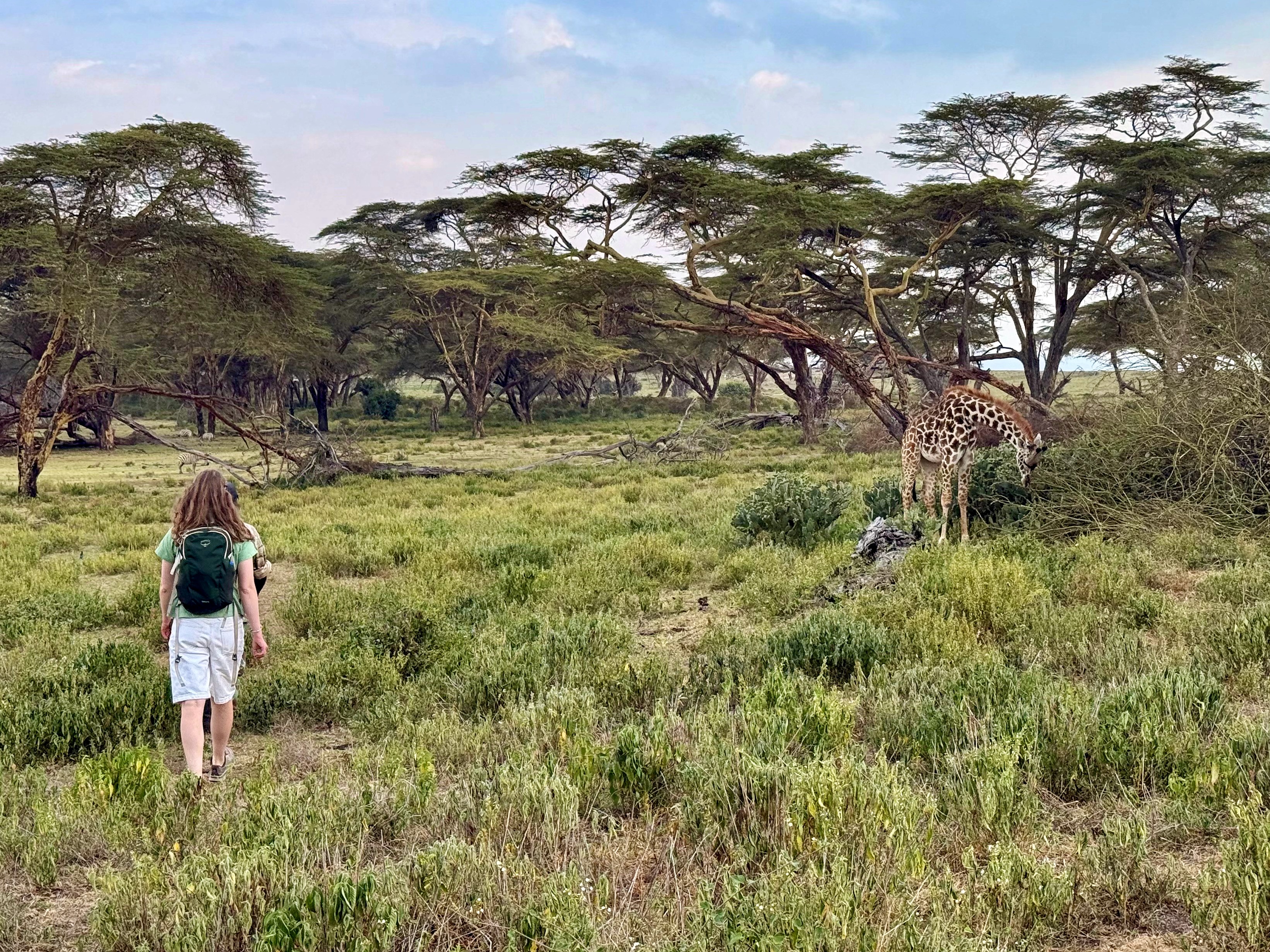 Det er en helt unik oplevelse at være på safari til fods på Cresent Island. Foto Denise Kristensen