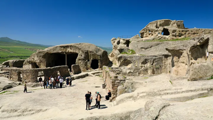 Vi besøger klippebyen Uplistsikhe. Foto Anders Stoustrup