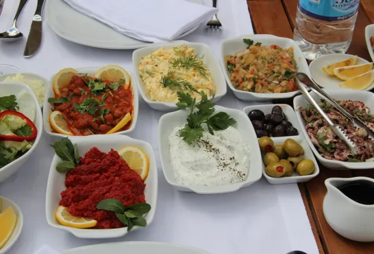 Maden i Tyrkiet er indbydende og velsmagende. Foto Anne Hjernøe