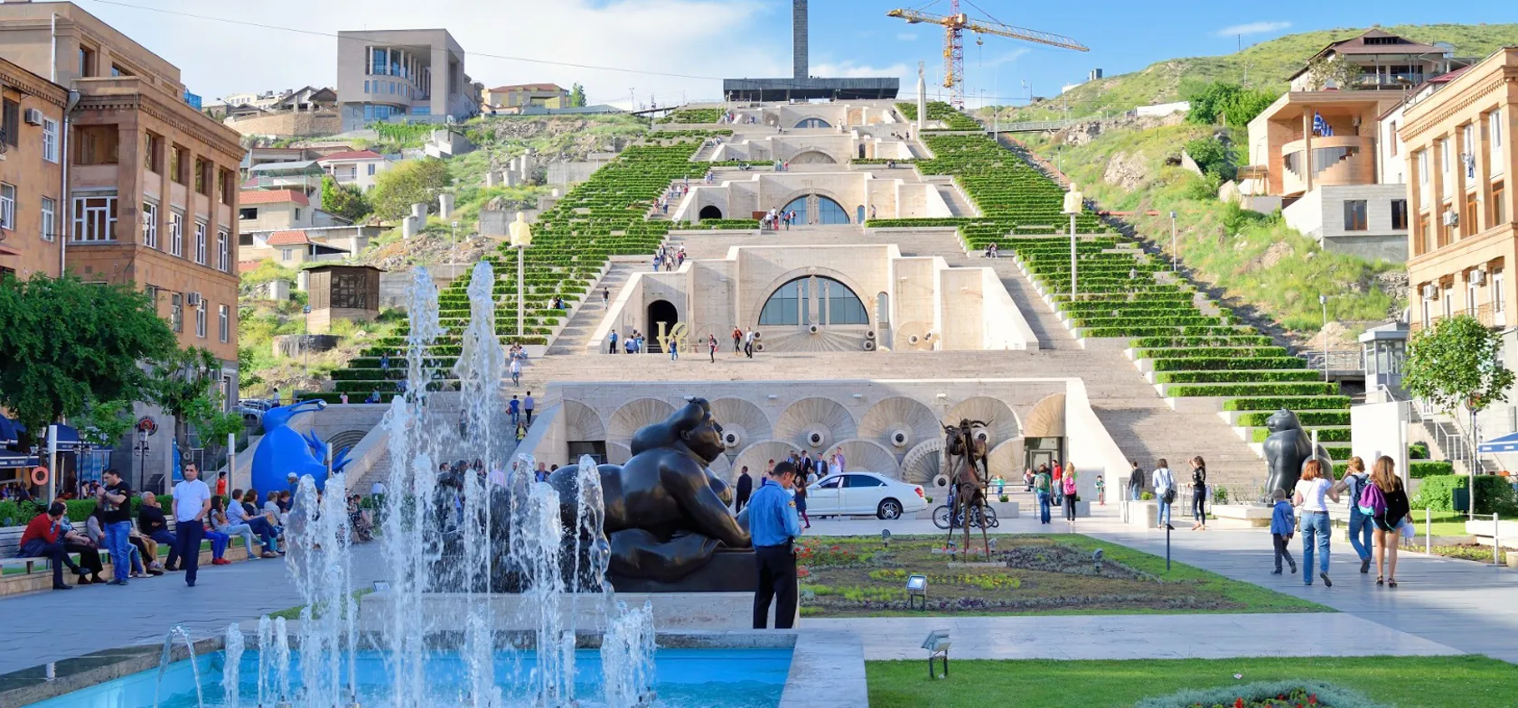 Yerevan Cascade kaldes også for Armeniens hængende haver.