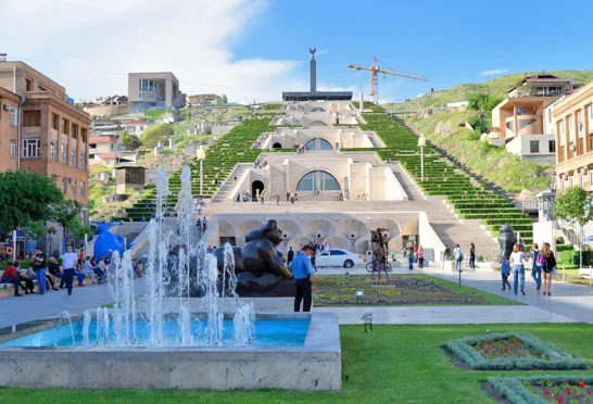 Yerevan Cascade kaldes også for Armeniens hængende haver.