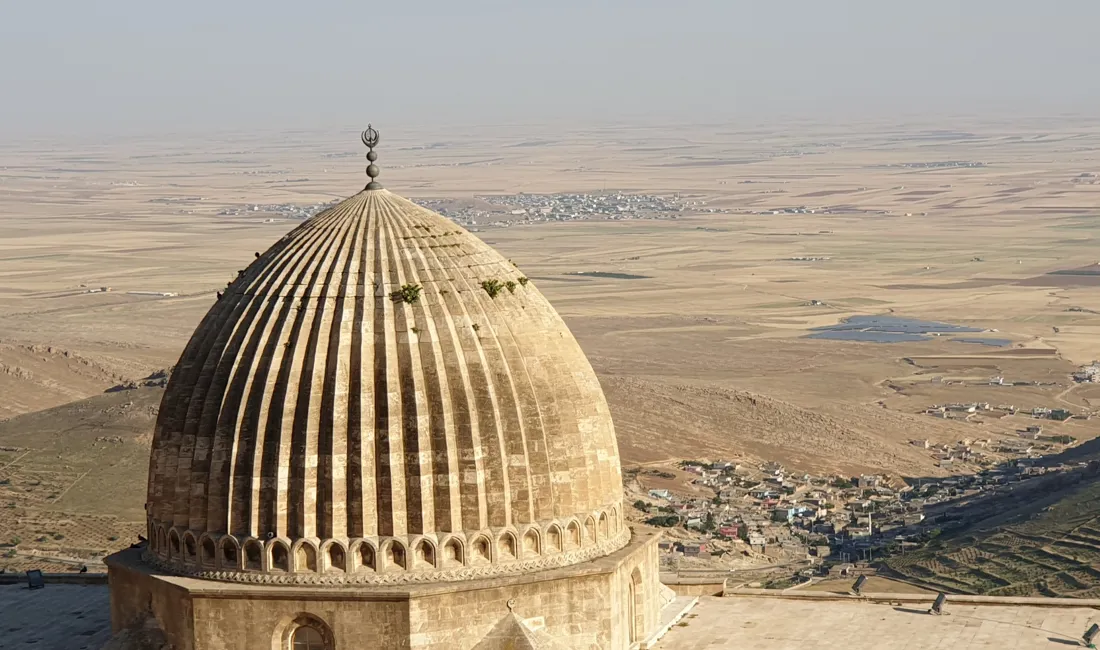 Fra Mardin er der en fin udsigt over sletterne i Mesopotamien. Foto Kirsten Gynther Holm