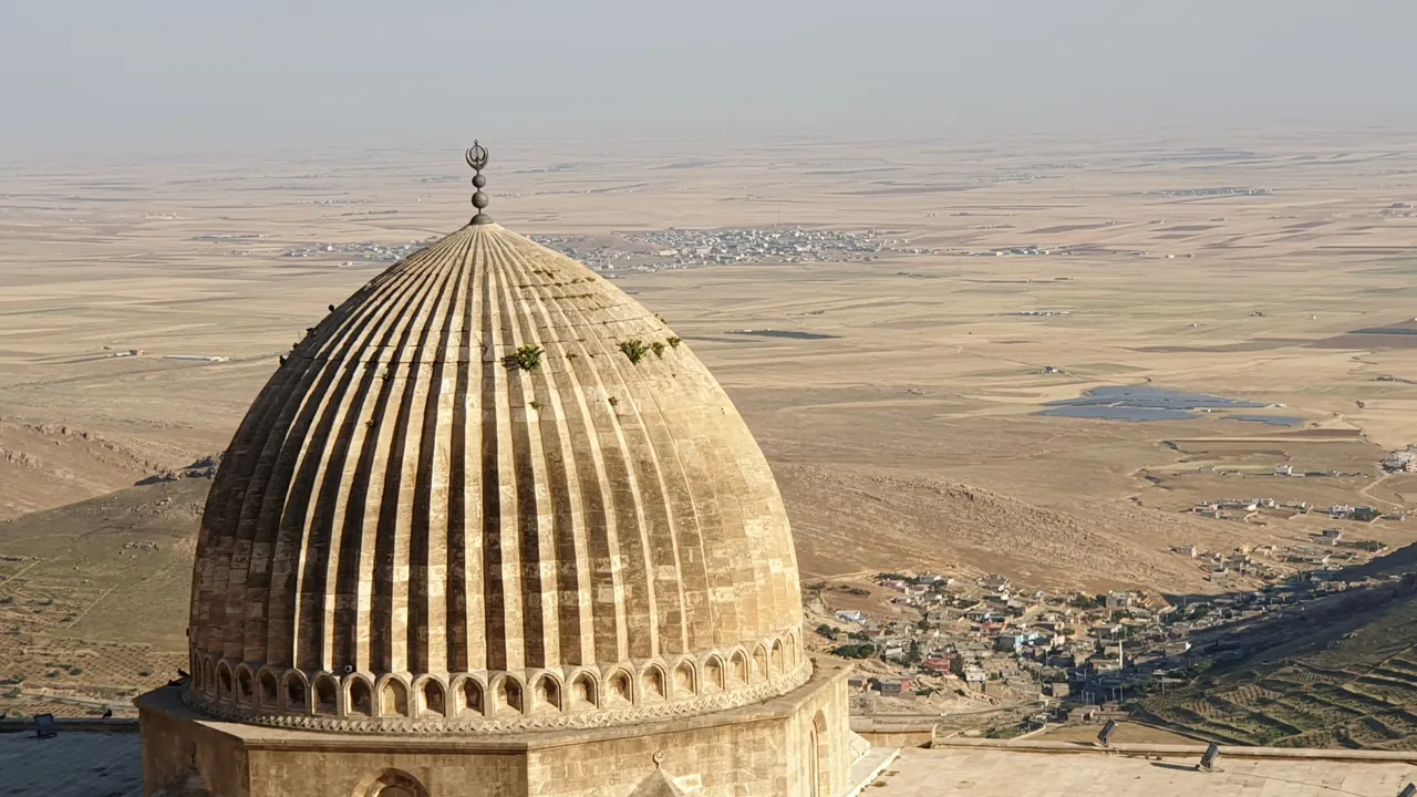 Fra Mardin er der en fin udsigt over sletterne i Mesopotamien. Foto Kirsten Gynther Holm