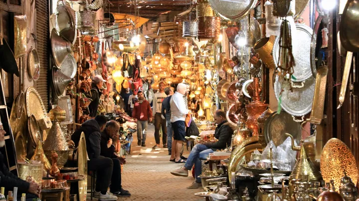 Medinaen i Marrakesh er en sand labyrint af små gyder og skjulte pladser. Foto Anders Stoustrup
