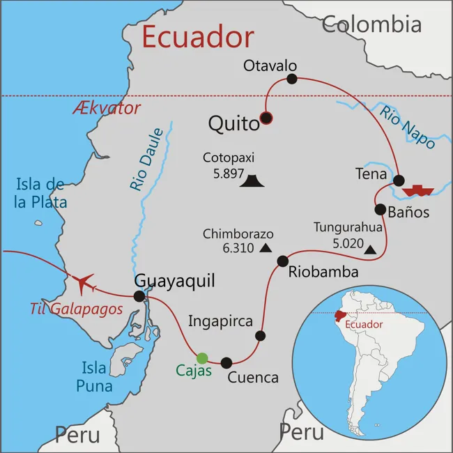 Ecuador og Galapagos