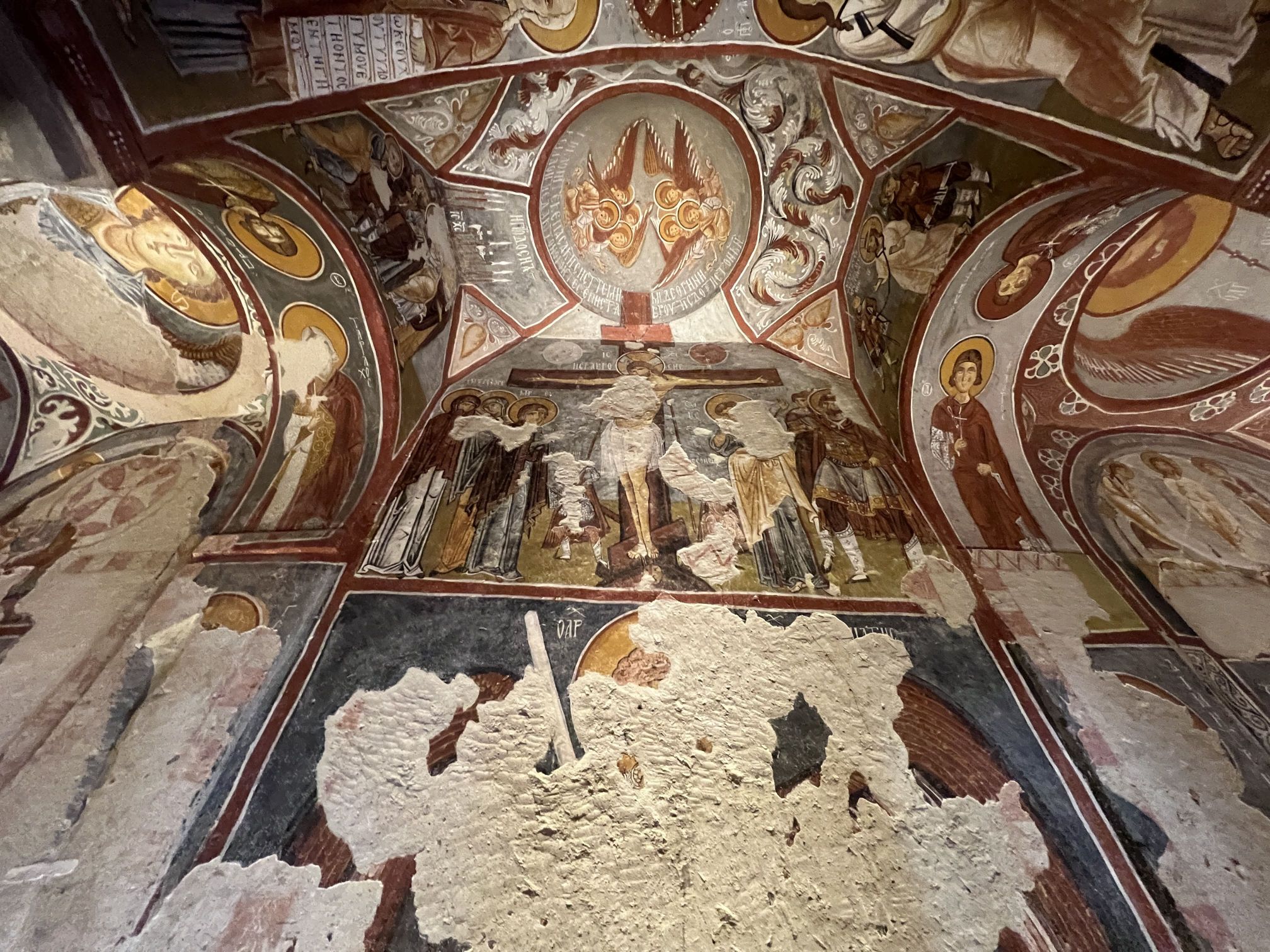 Smukke fresker i en klippekirke i Göreme. Foto Tea Tougaard