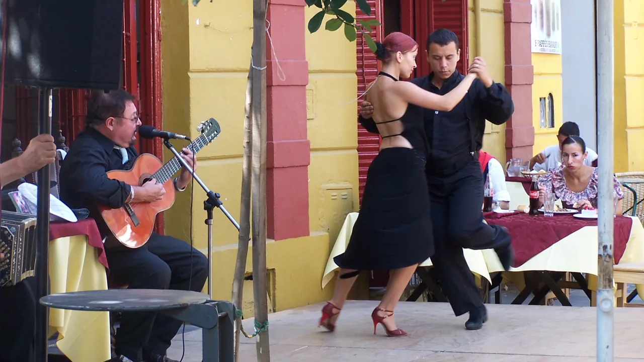 Tango i La Boca Buenos Aires. Foto Lene Bach Larsen