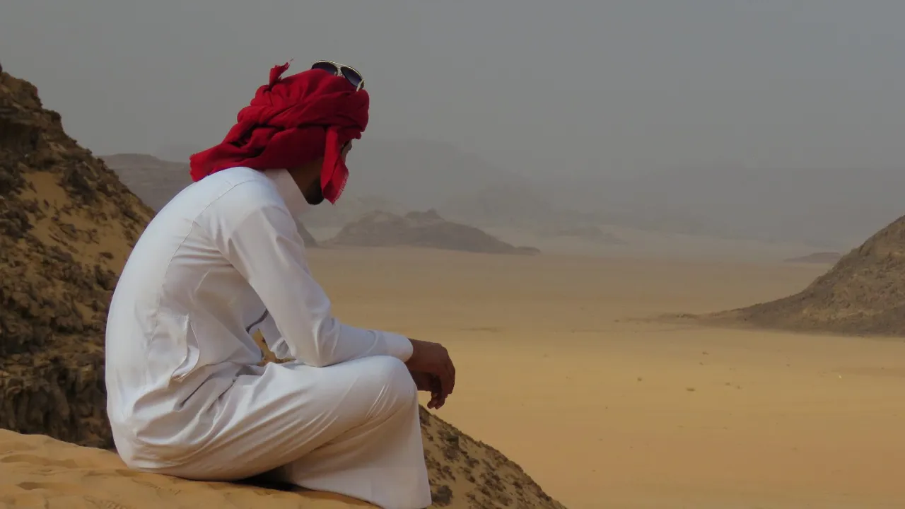 Udsigten over Wadi Rum ørkenen er enestående. Foto Kirsten Gynther Holm