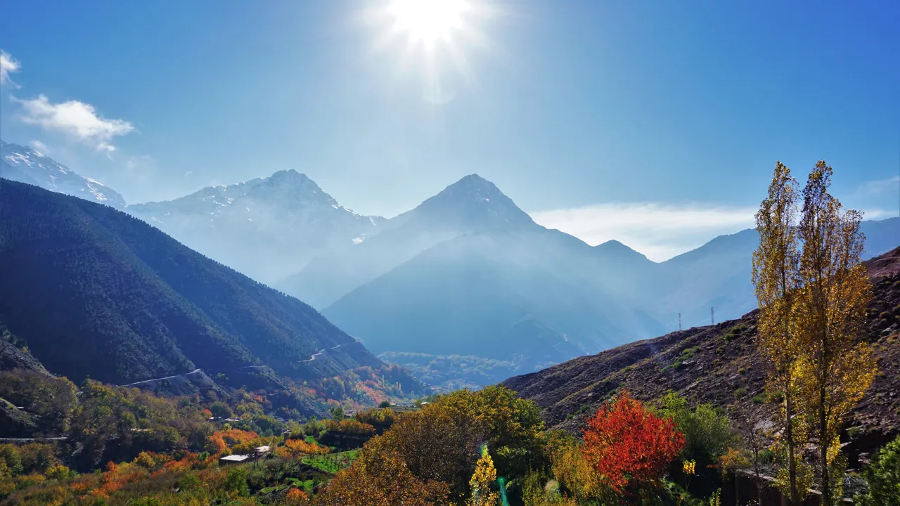 Atlasbjergene byder på storslåede naturscenerier foto Kathrine Svejstrup