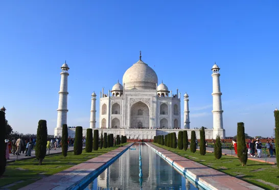 Vi oplever Taj Mahal – Et af Indiens mest imponerende bygningsværker. Foto Hanne Christensen