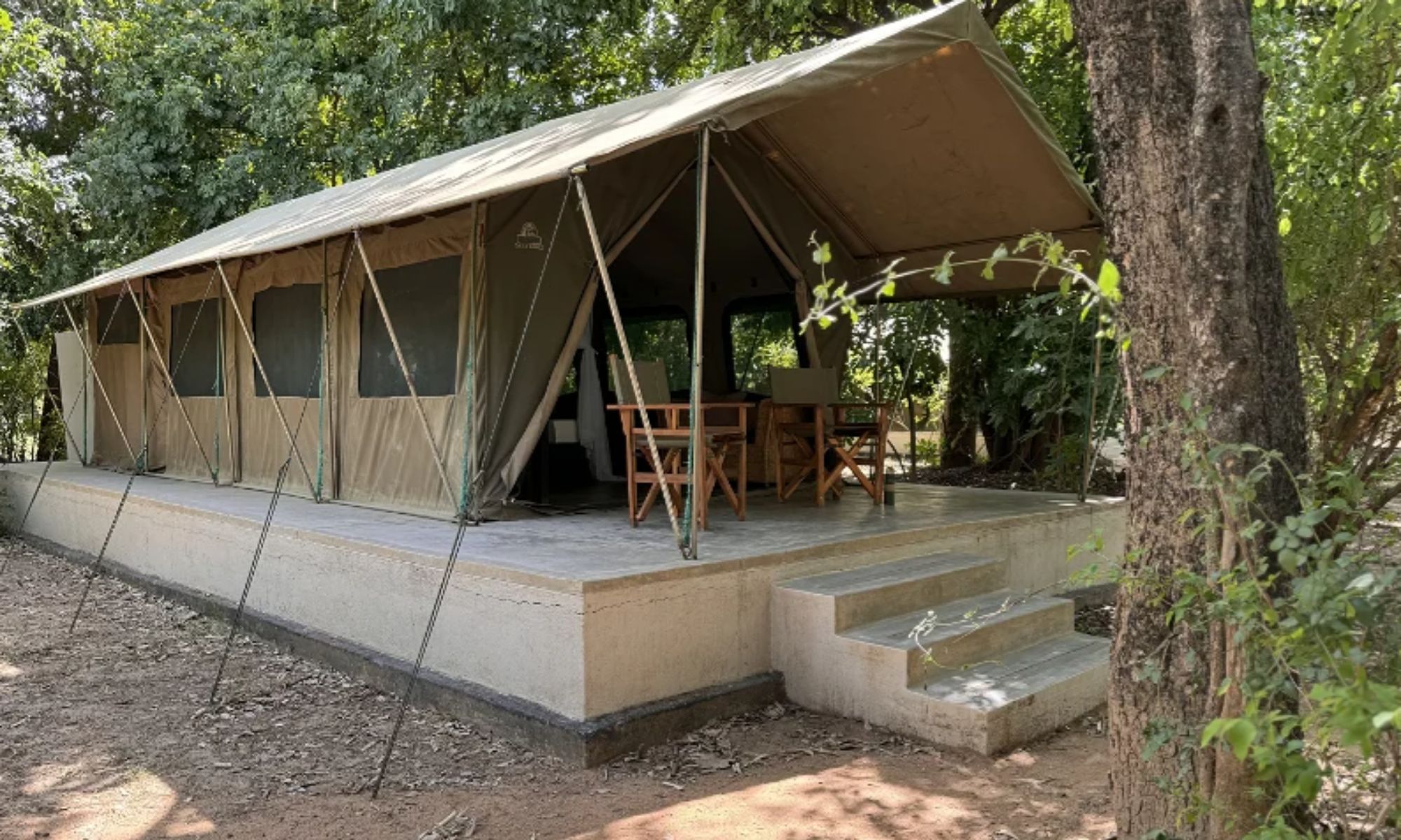 På vores rejse til Zambia bor vi ved Msandile river lodge i Zambia. Foto Viktors Farmor