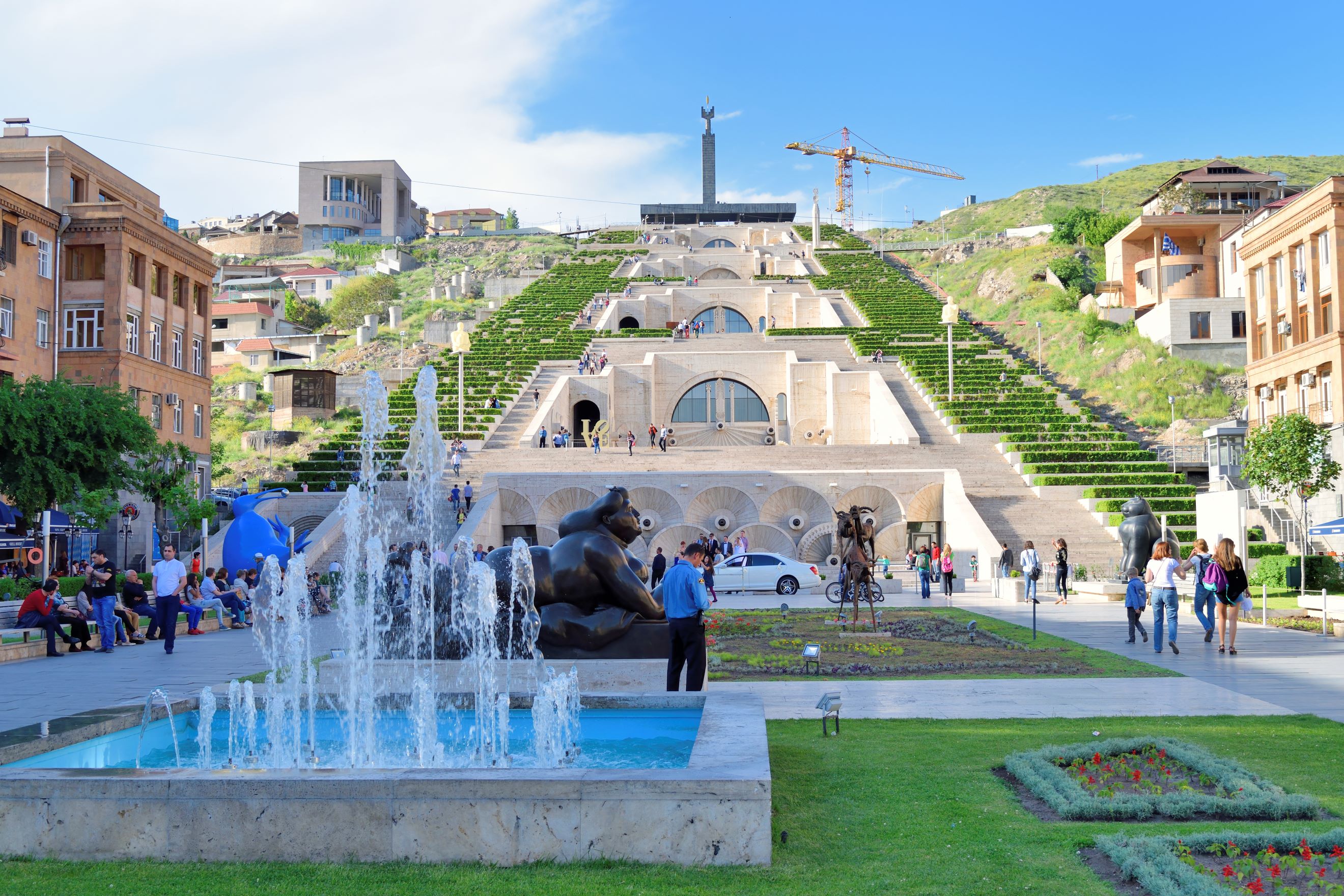 Yerevan cascade kaldes også for Armeniens hængende haver. Viktors Farmor