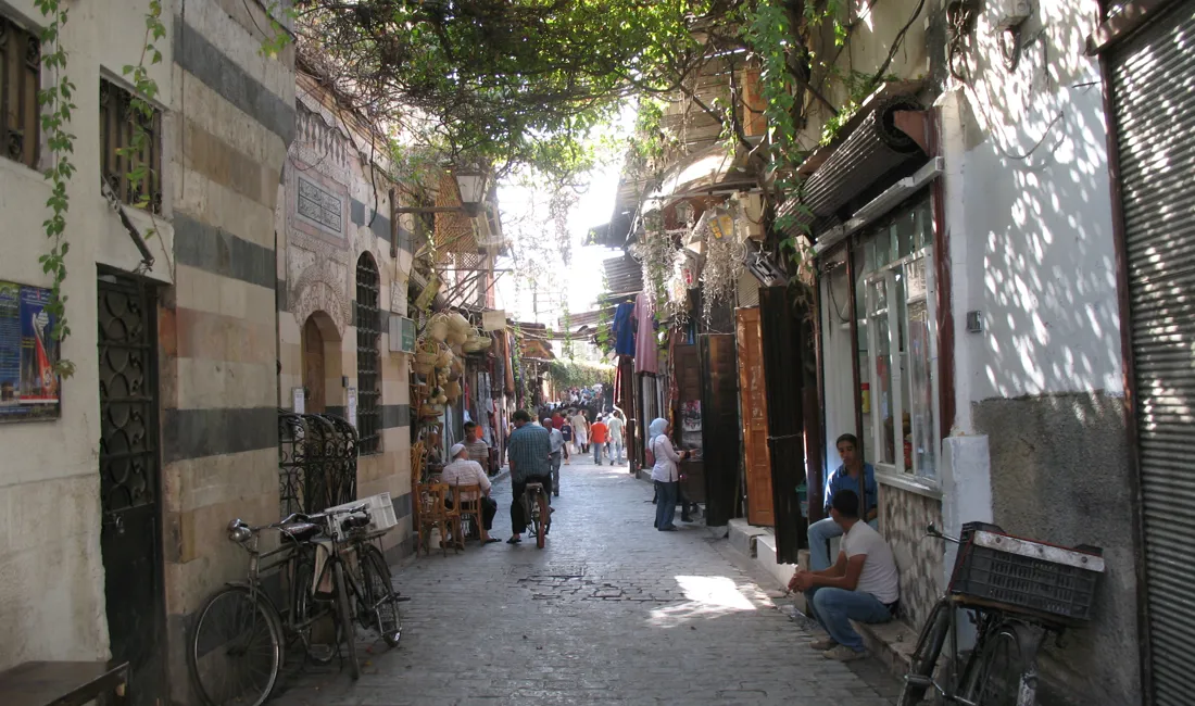 Der syder af liv i den gamle bydel i Damaskus. Foto Kirsten Gynther Holm