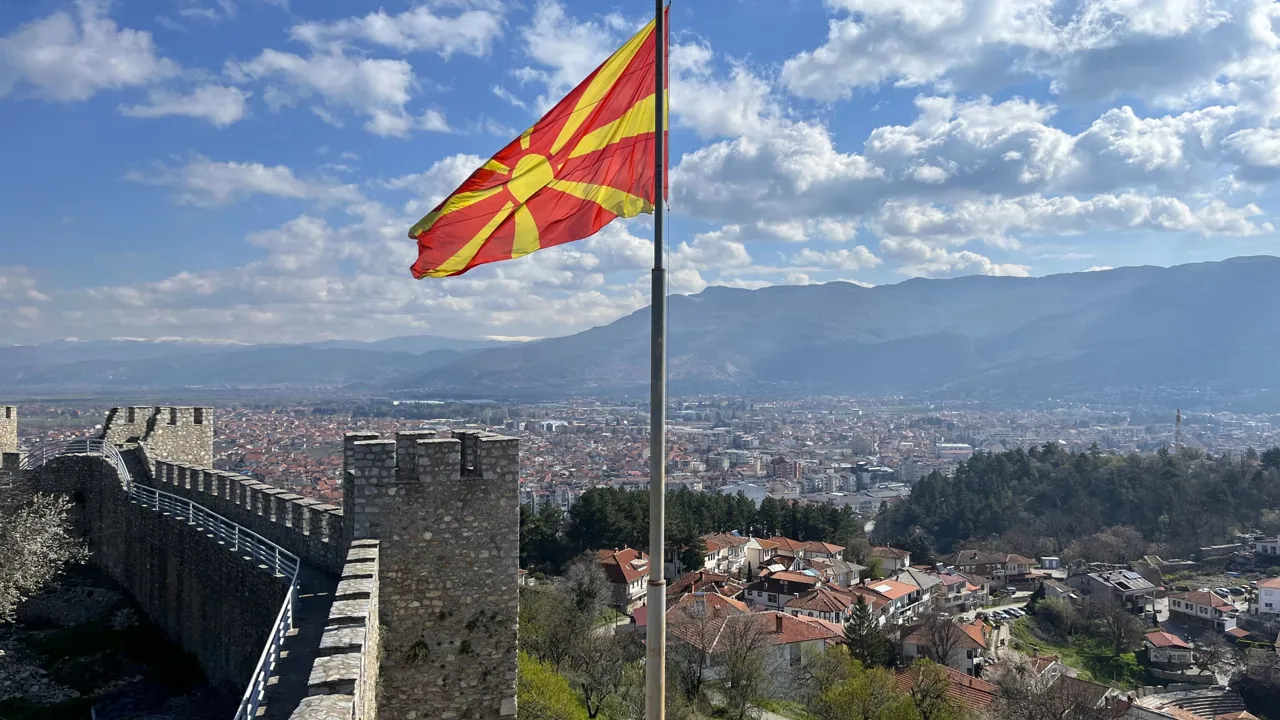 Udsigt fra Kong Samuels Fort i Ohrid. Foto Laura Lyhne Christensen