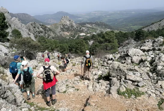 Bjergvandring med udsigter over Grazalema. Foto Pia Bruun