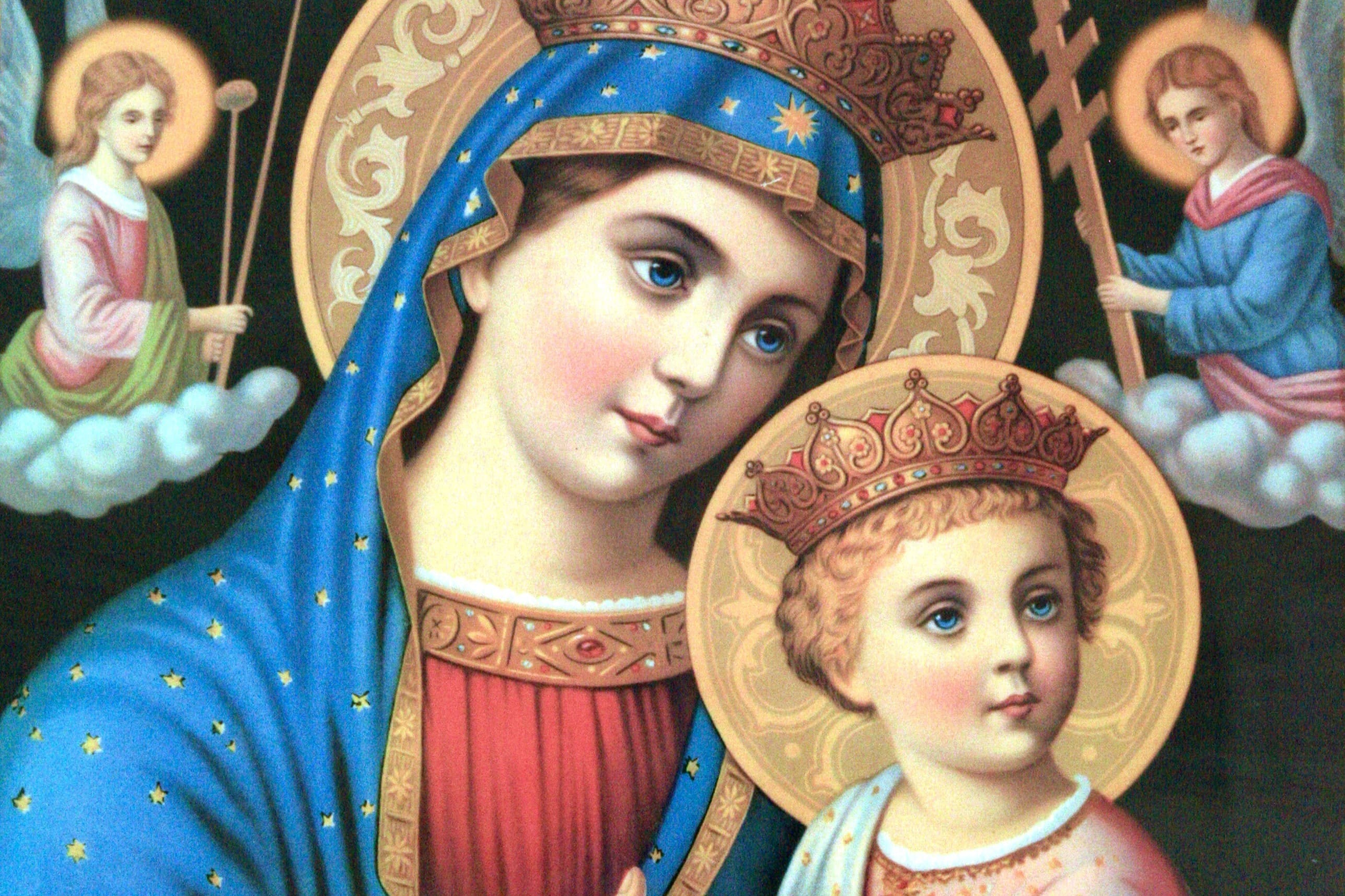 Vægmaleri i hovedkirken i Deir Anba Bishoi i Wadi El Natrun. Foto af Anders Stoustrup