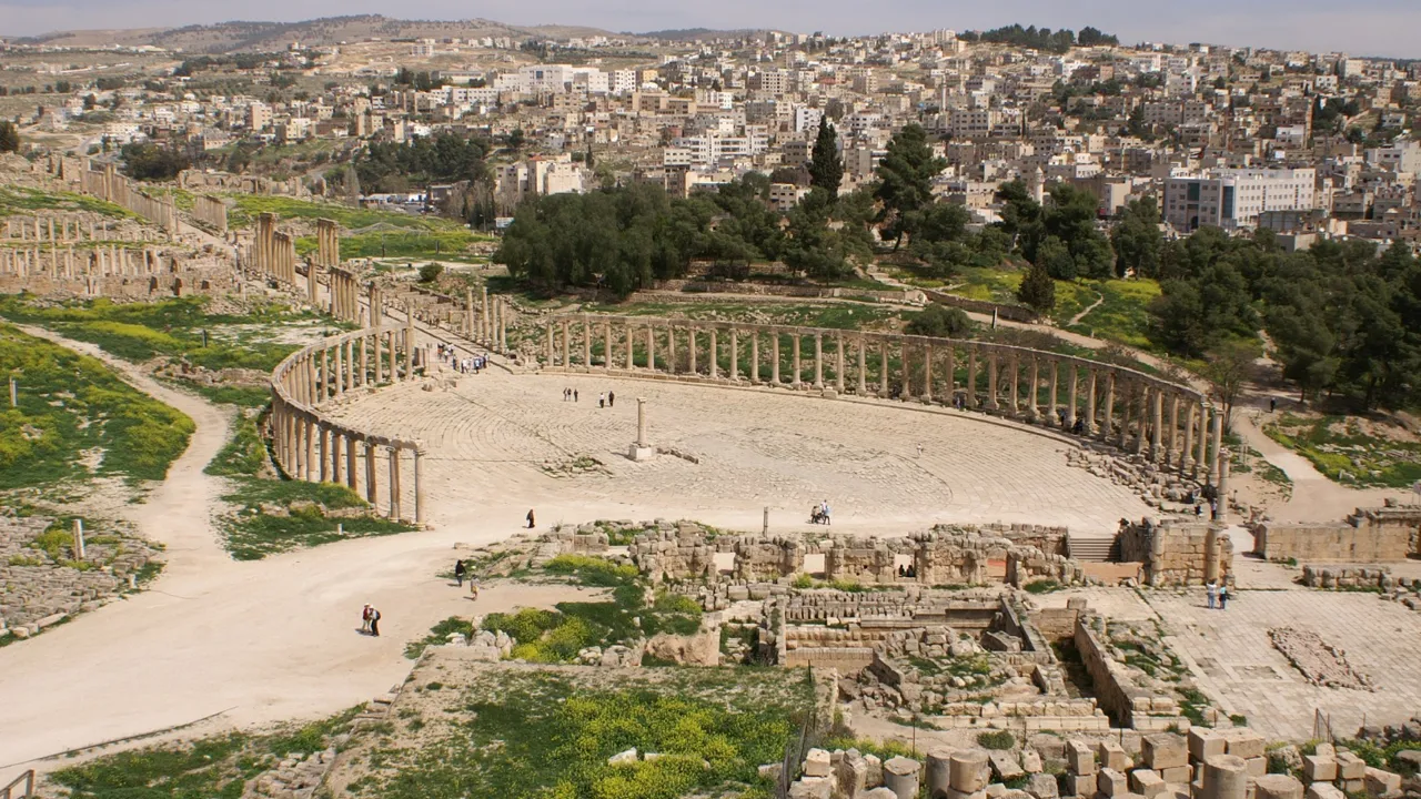 Allerede på Alexander den stores tid var Jerash en velstående og betydningsfuld by. Foto Claus Brandt Jacobsen