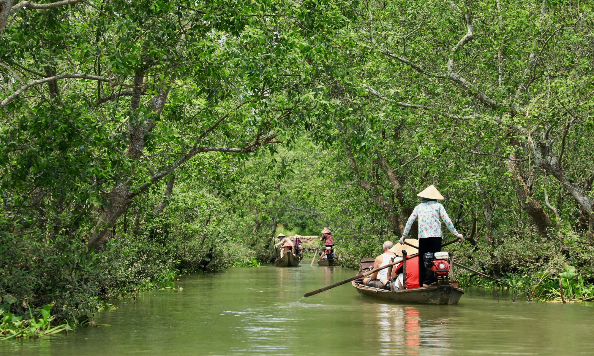 Sejlads på de små kanaler i Mekong-deltaet. Foto Anders Stoustrup