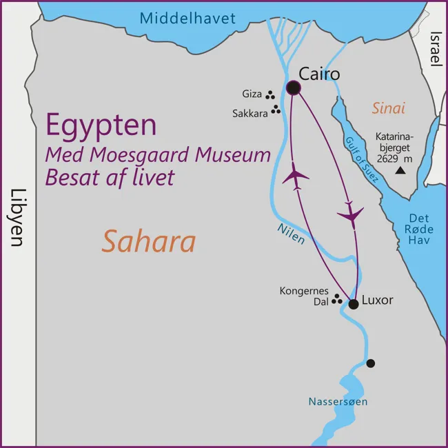 Egypten -Cairo - Giza - Sakkara - Luxor - Kongernes Dal