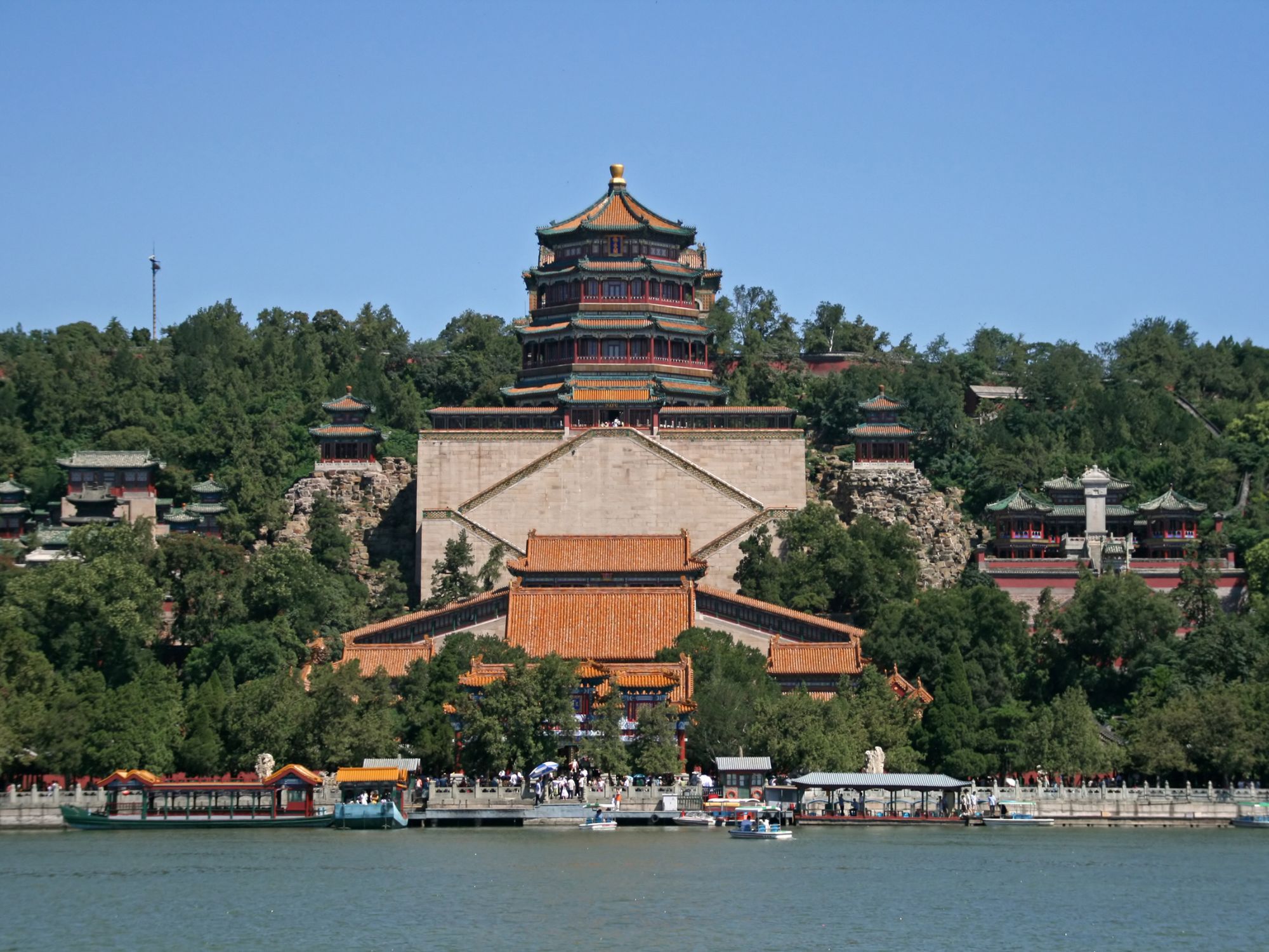 Det imponerende sommerpalads ud til Kunming søen. Foto Viktors Farmor