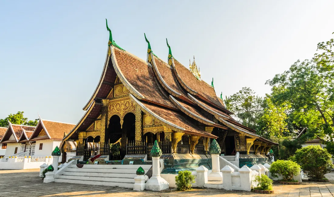 Wat Xieng Thong templet i Luang Prabang. Foto Viktors Farmor