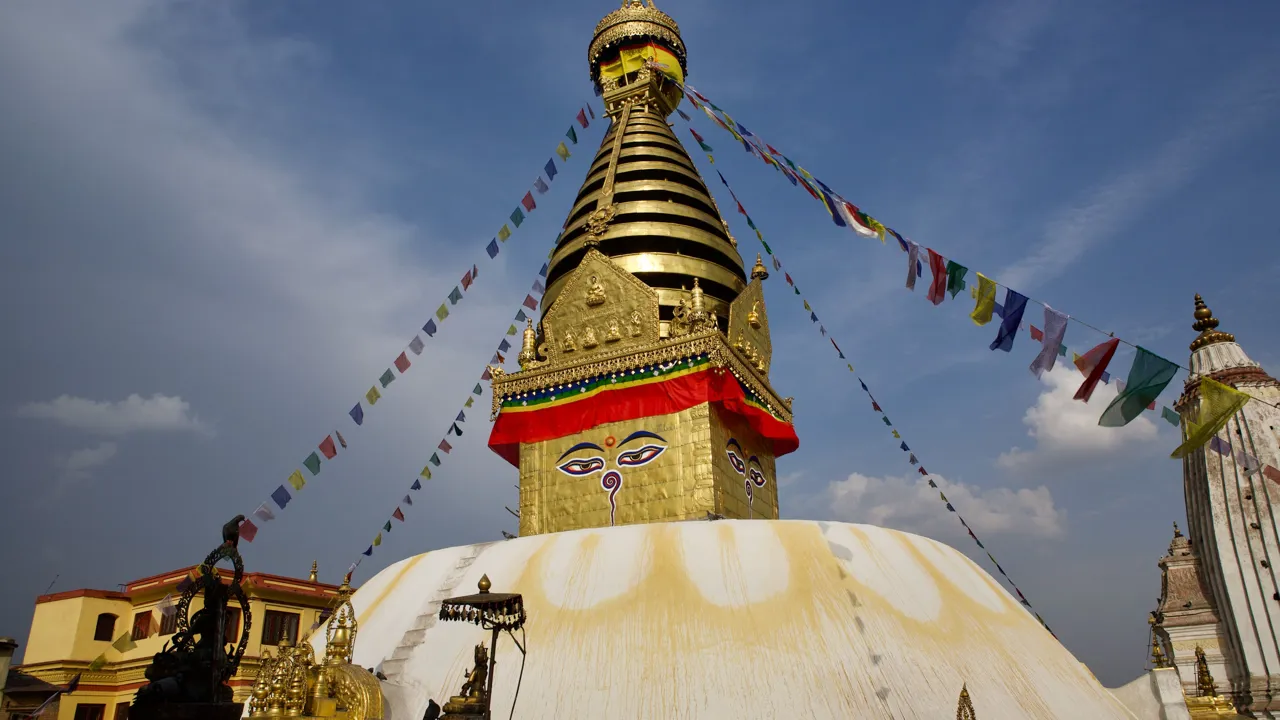 Stupaen Swayambhunath i Kathmandu. Foto af Anders Stoustrup