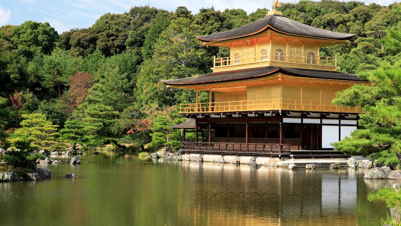 Den Gyldne pavillion i templet Kinkaku-Ji. Foto Anders Stoustrup