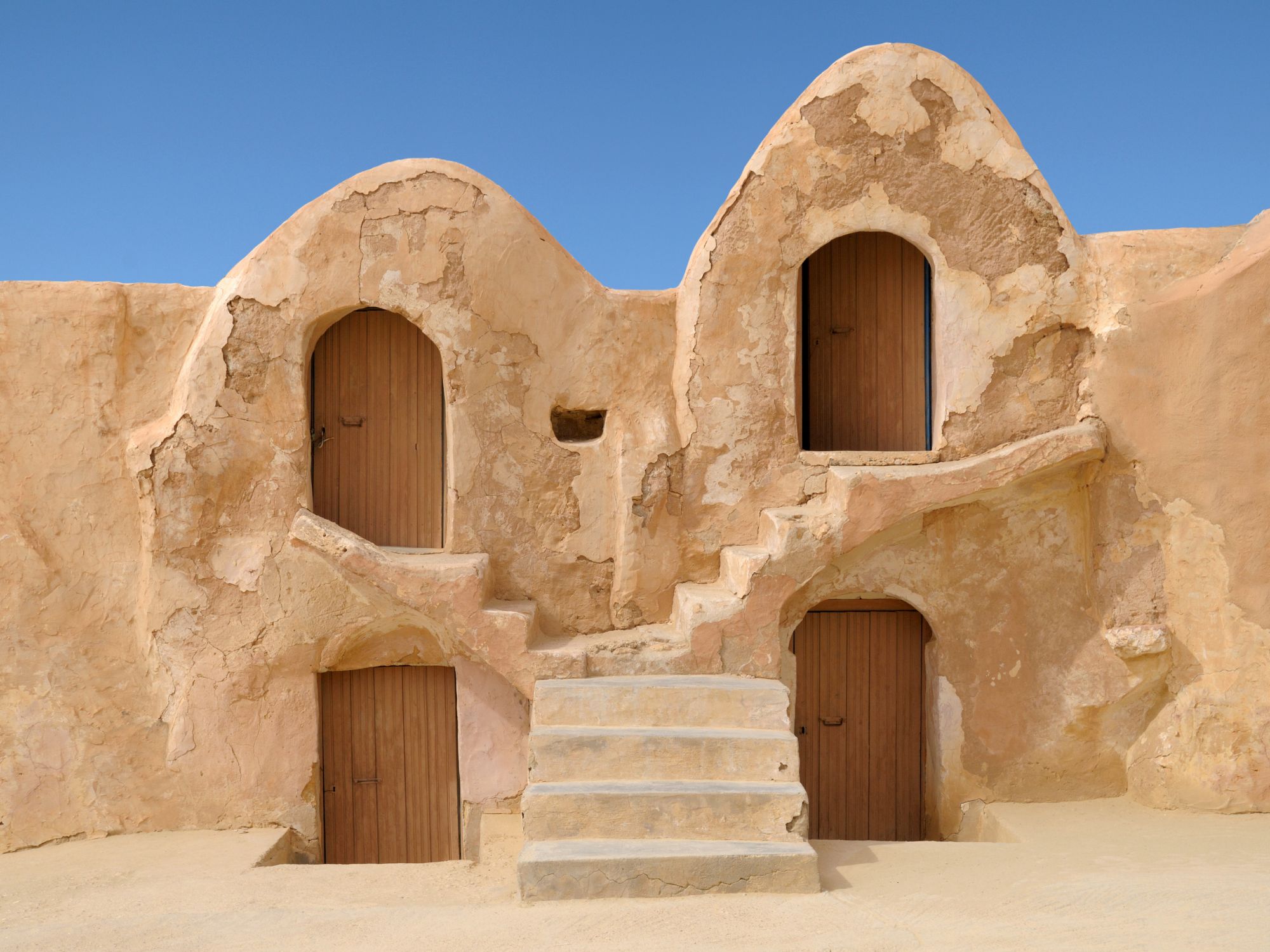 Ksar Hallouf  i det sydlige Tunesien, som tidligere blev brugt som kornlager. Foto Viktors Farmor